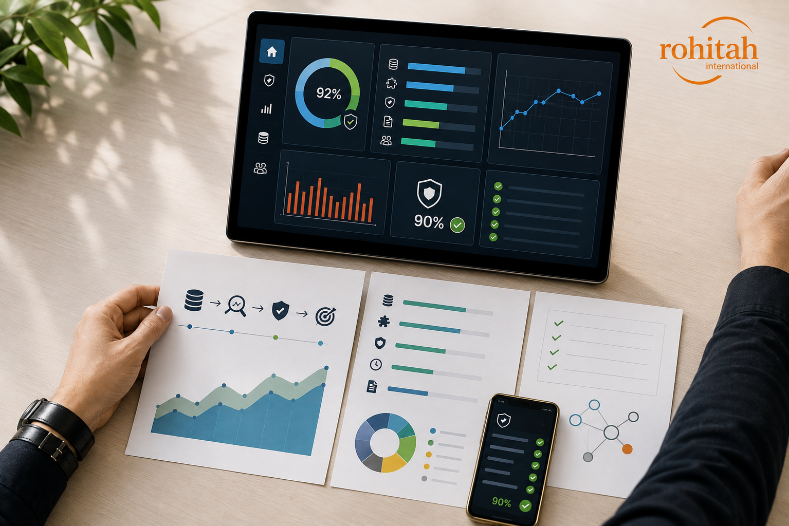 Protecting Decisions Through Trustworthy Data - Decision-makers reviewing confidence scores and governance reports